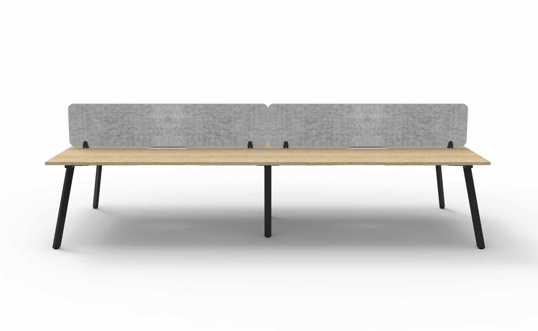 Eternity 4 Person Double Sided Workstation - with Eco Screen